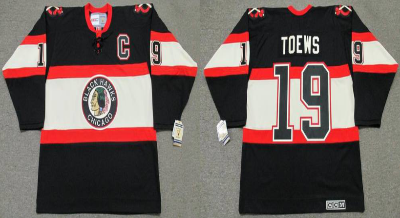2019 Men Chicago Blackhawks #19 Toews CCM NHL jerseys->chicago blackhawks->NHL Jersey